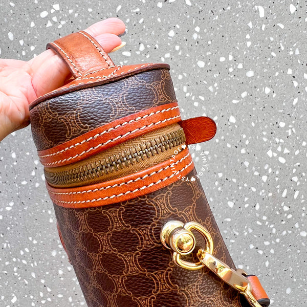 Vintage CELINE Macadam Vanity Bag 024 - Brown (Code: 045400)