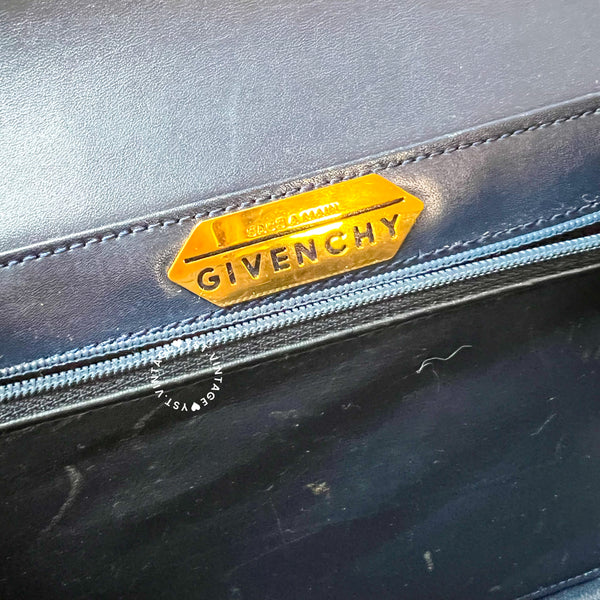 Vintage Givenchy Shoulder/ Crossbody Bag - Navy