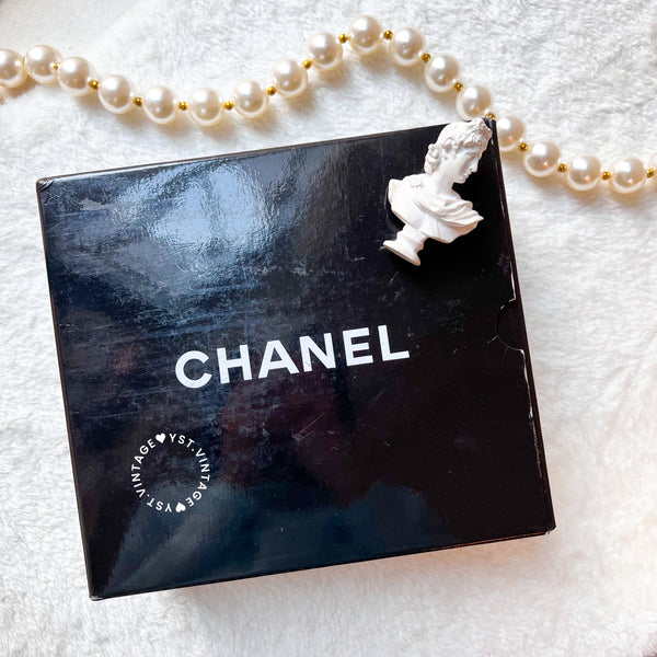 Vintage Chanel Square Camera Bag With Tassel - Navy 002