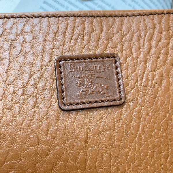 Vintage Burberrys Clutch - Caramel Brown