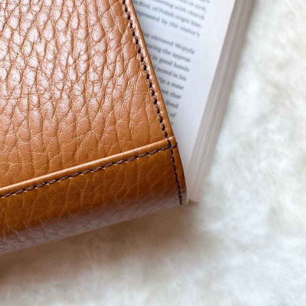 Vintage Burberrys Clutch - Caramel Brown