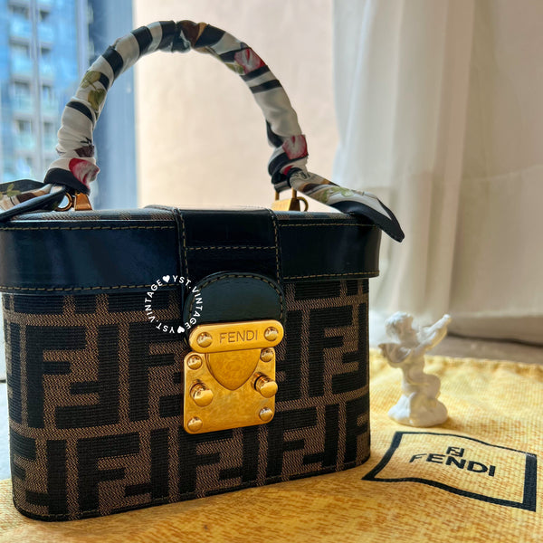【40%OFF】Vintage Fendi Zucca Vanity Bag