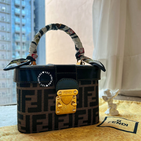 【40%OFF】Vintage Fendi Zucca Vanity Bag