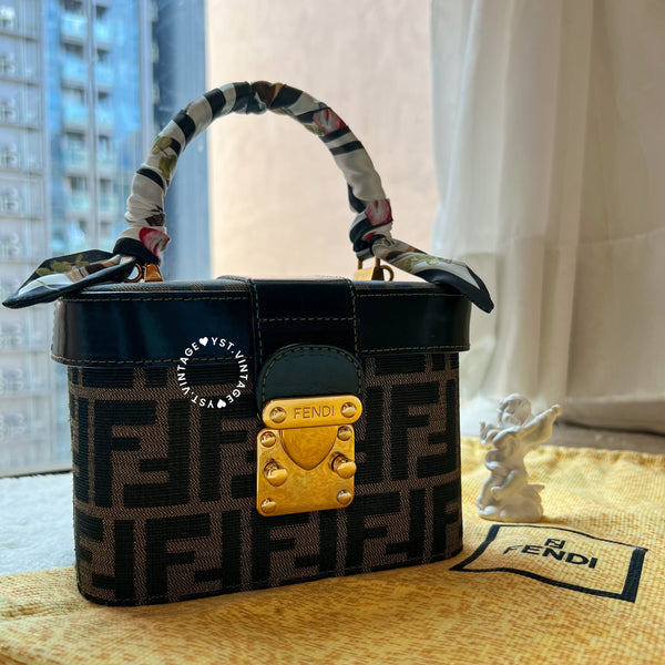 【40%OFF】Vintage Fendi Zucca Vanity Bag