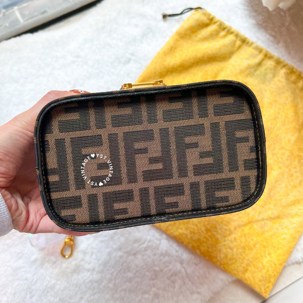 【40%OFF】Vintage Fendi Zucca Vanity Bag