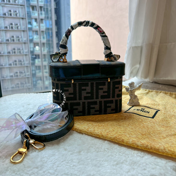 【40%OFF】Vintage Fendi Zucca Vanity Bag
