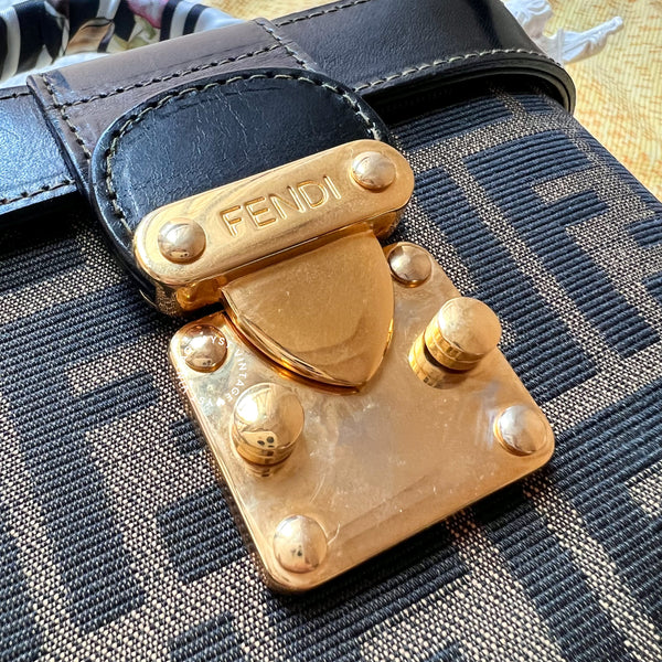 【40%OFF】Vintage Fendi Zucca Vanity Bag