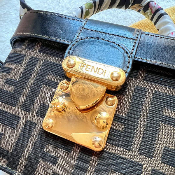 【40%OFF】Vintage Fendi Zucca Vanity Bag