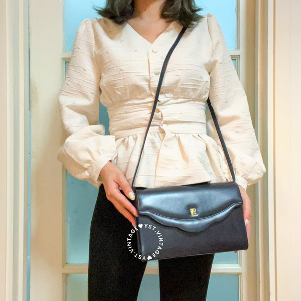 Vintage Givenchy Shoulder/ Crossbody Bag - Navy