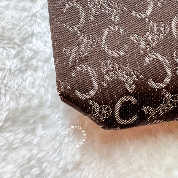 Vintage CELINE CC Clutch - Brown