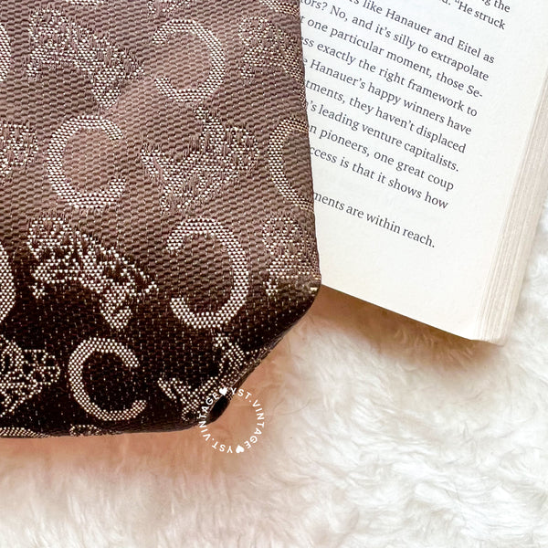 Vintage CELINE CC Clutch - Brown