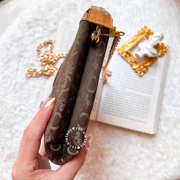 Vintage CELINE CC Clutch - Brown