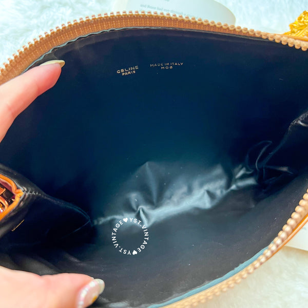 Vintage CELINE CC Clutch - Brown