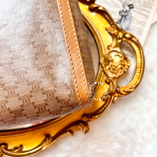 Vintage CELINE 1990s Macadam Envelope 2-way Bag - Beige