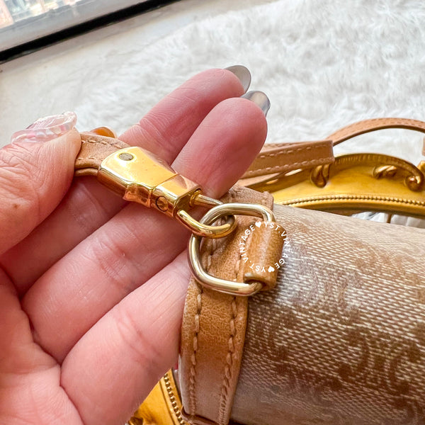 Vintage CELINE 1990s Macadam Envelope 2-way Bag - Beige