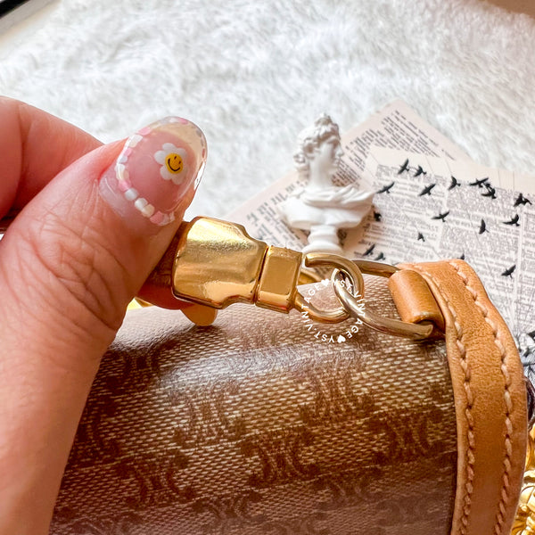 Vintage CELINE 1990s Macadam Envelope 2-way Bag - Beige