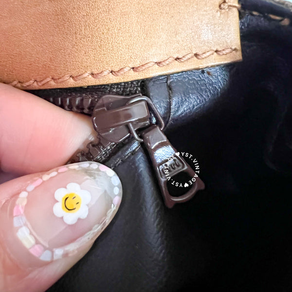 Vintage CELINE 1990s Macadam Envelope 2-way Bag - Beige