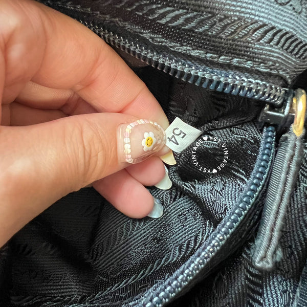 Vintage Prada Quilted Nylon & Saffiano Shoulder Bag - Dark Green*Gold