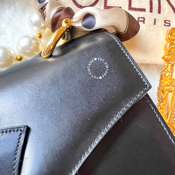 Vintage CELINE Kelly Bag - Black