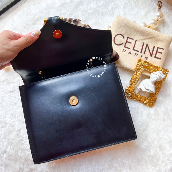 Vintage CELINE Kelly Bag - Black