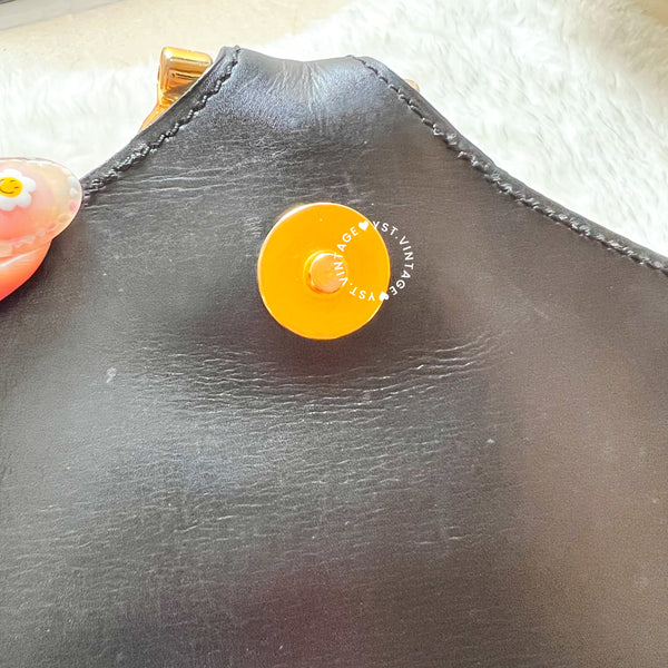 Vintage CELINE Kelly Bag - Black