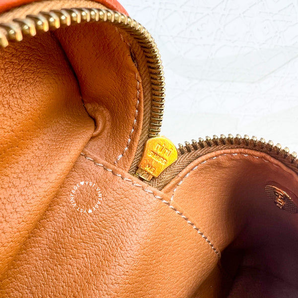Vintage CELINE Macadam Vanity Bag 028- Brown