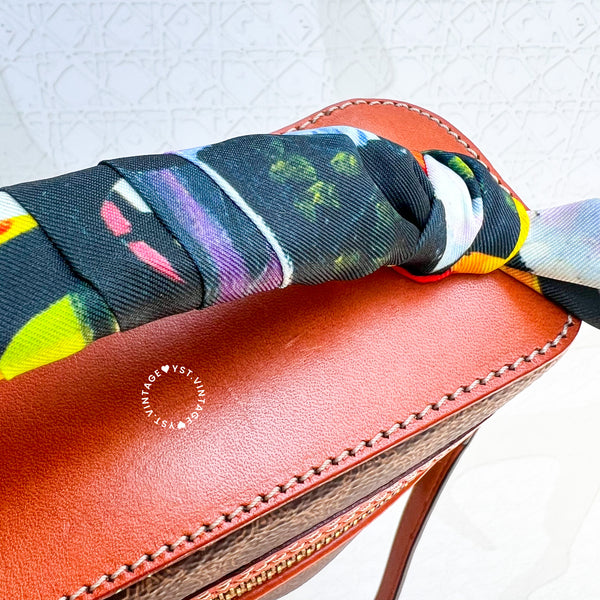 Vintage CELINE Macadam Vanity Bag 028- Brown