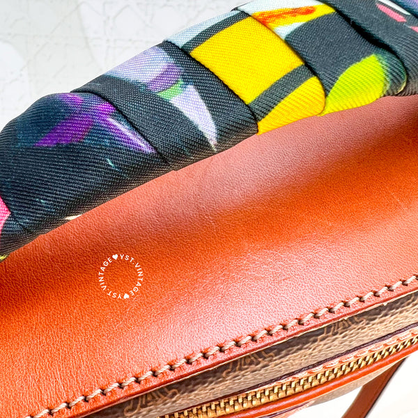 Vintage CELINE Macadam Vanity Bag 028- Brown