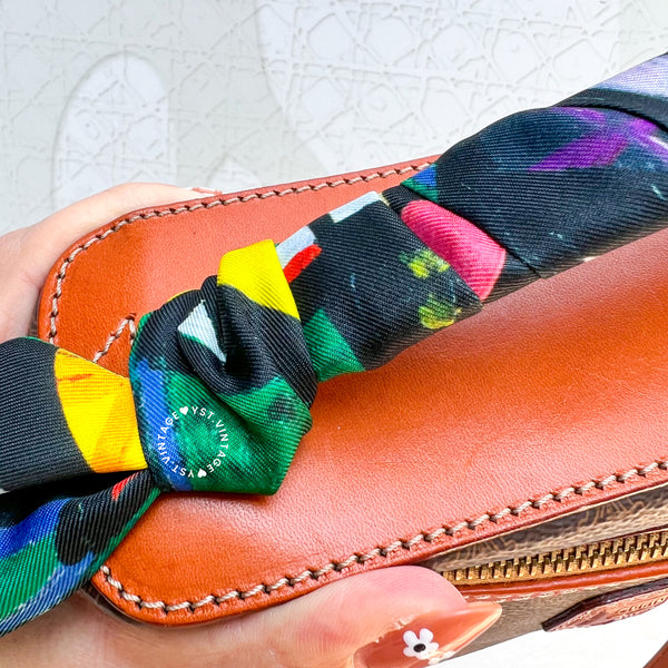 Vintage CELINE Macadam Vanity Bag 028- Brown