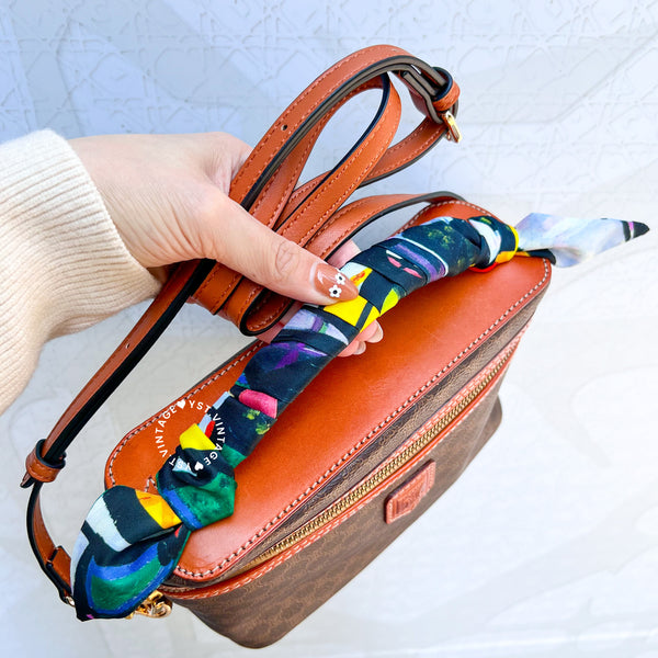 Vintage CELINE Macadam Vanity Bag 028- Brown