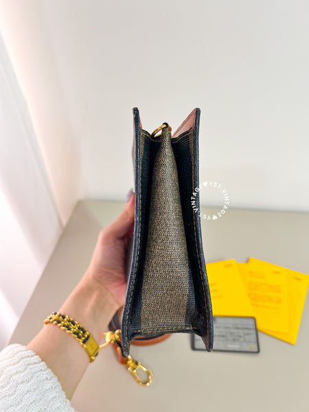 Vintage Fendi Pequin Stripe Mini Shoulder Bag