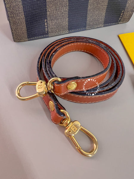Vintage Fendi Pequin Stripe Mini Shoulder Bag