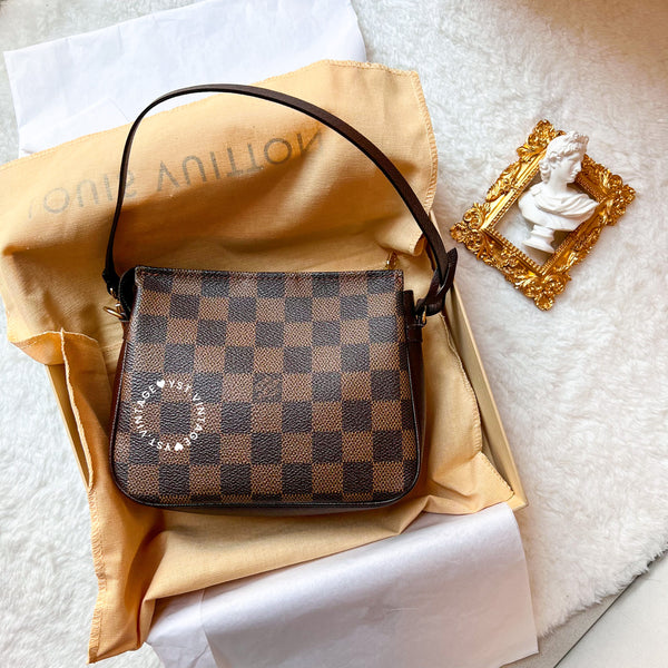 Vintage LV Damier Ebene Trousse Make Up Bag Pochette