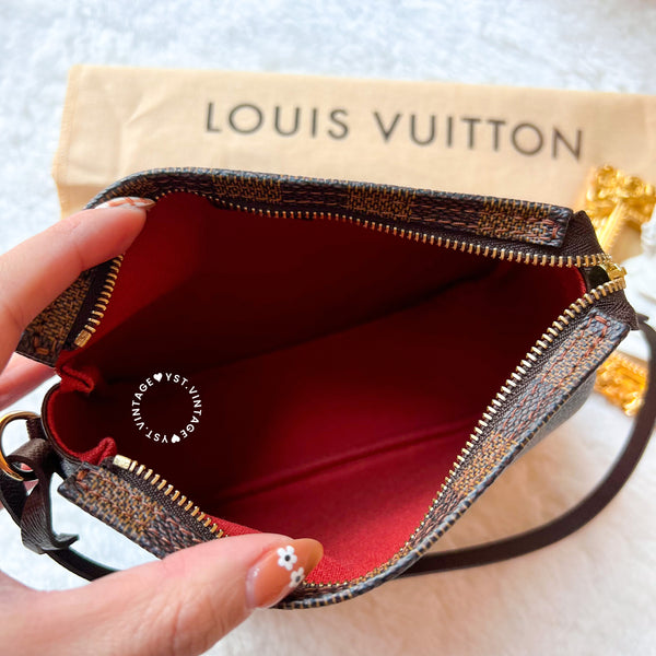 Vintage LV Damier Ebene Trousse Make Up Bag Pochette