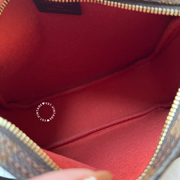 Vintage LV Damier Ebene Trousse Make Up Bag Pochette