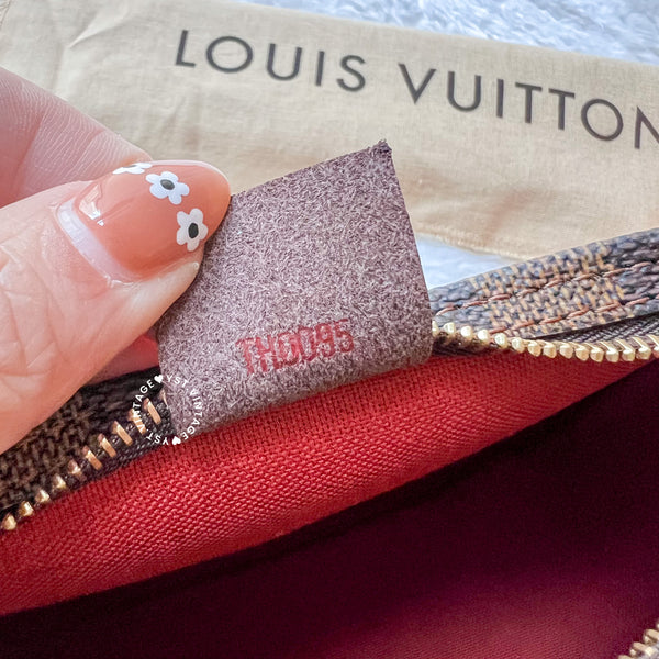 Vintage LV Damier Ebene Trousse Make Up Bag Pochette
