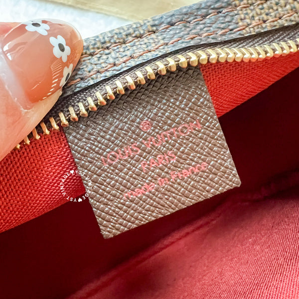 Vintage LV Damier Ebene Trousse Make Up Bag Pochette