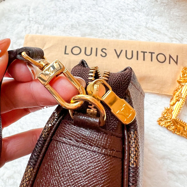 Vintage LV Damier Ebene Trousse Make Up Bag Pochette