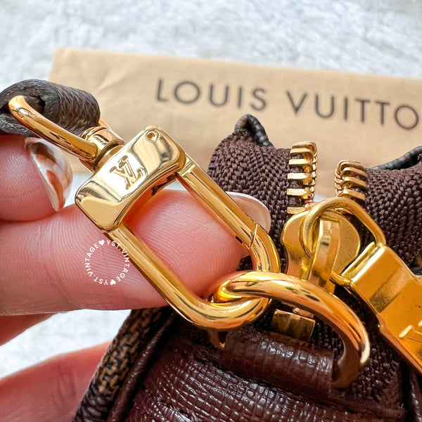 Vintage LV Damier Ebene Trousse Make Up Bag Pochette