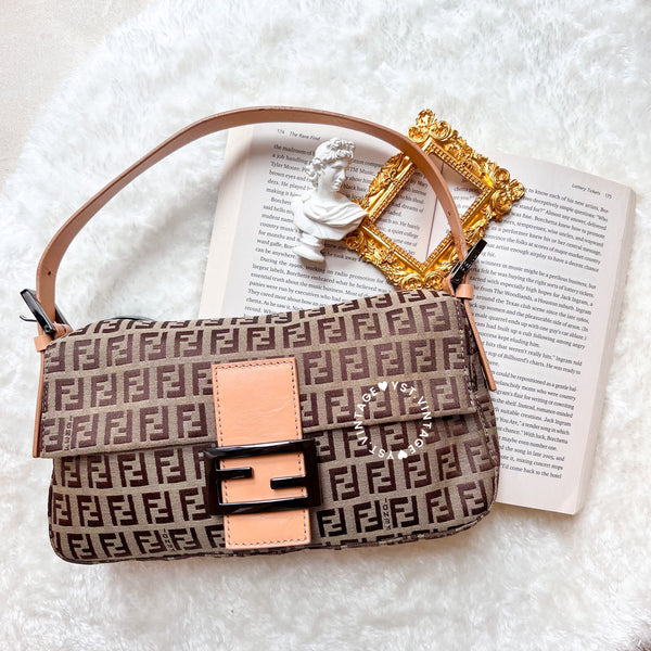Vintage Fendi Baguette - Milk Tea (Code: 038500)