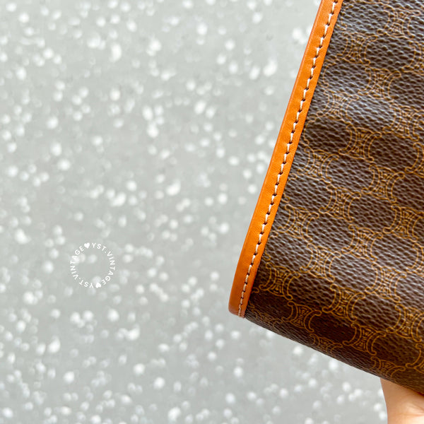 Vintage CELINE Macadam Clutch - Brown