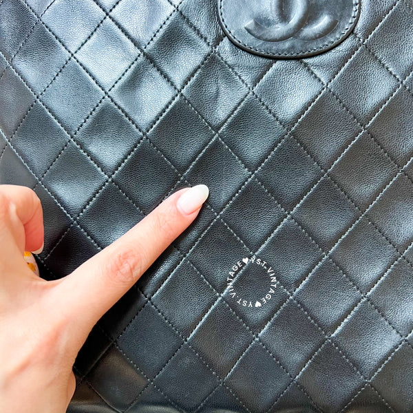 Vintage Chanel 2-Way Bag - Black 003 (Code: 033900)