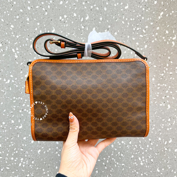 Vintage CELINE Macadam Clutch - Brown