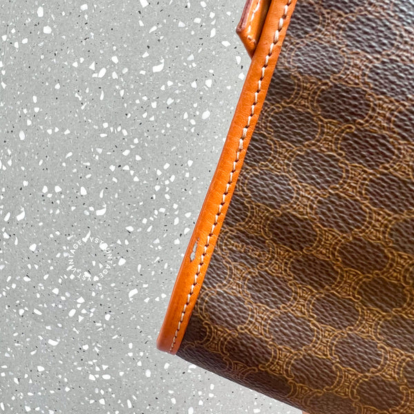 Vintage CELINE Macadam Clutch - Brown