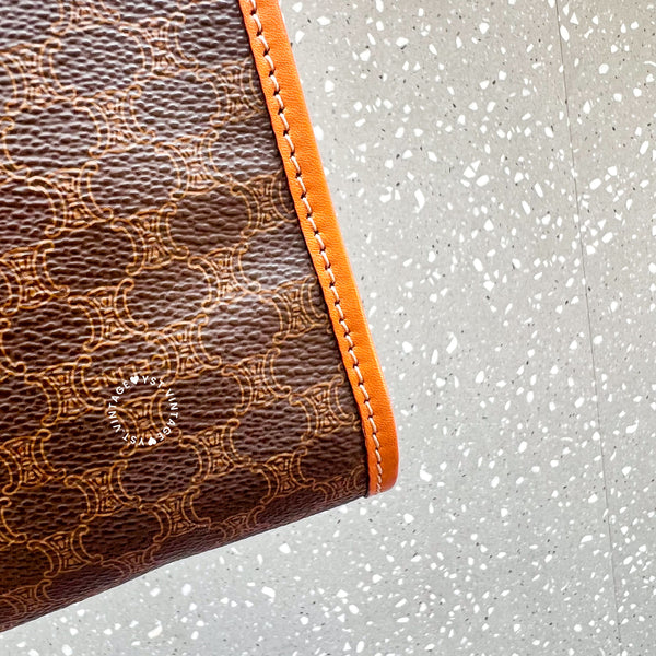 Vintage CELINE Macadam Clutch - Brown