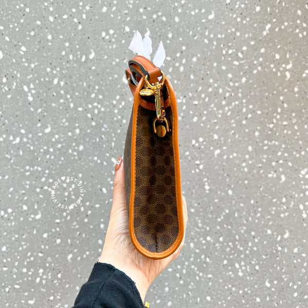 Vintage CELINE Macadam Clutch - Brown