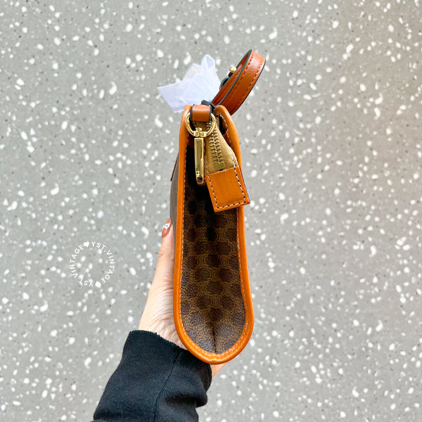 Vintage CELINE Macadam Clutch - Brown
