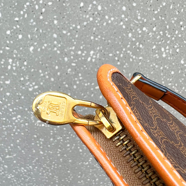 Vintage CELINE Macadam Clutch - Brown