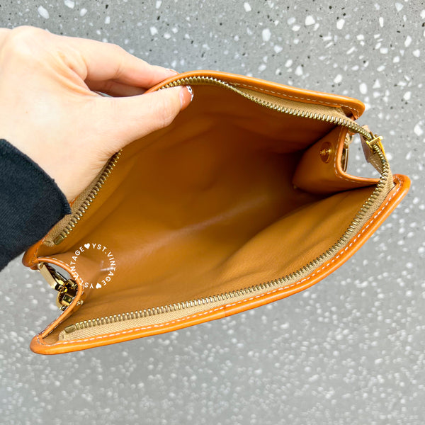 Vintage CELINE Macadam Clutch - Brown