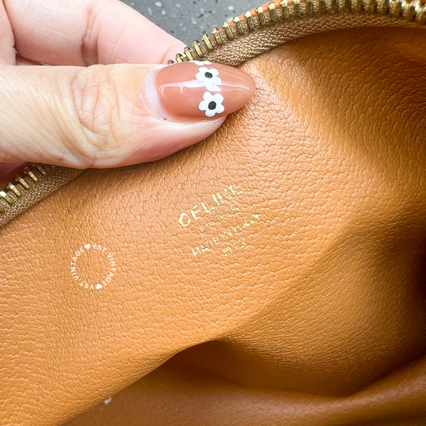 Vintage CELINE Macadam Clutch - Brown